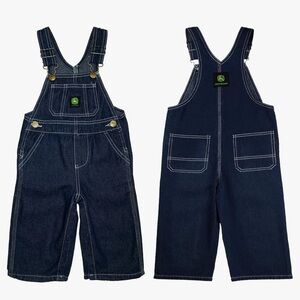 308-John Deere Bib Overalls unisex size 5 Blue Denim.